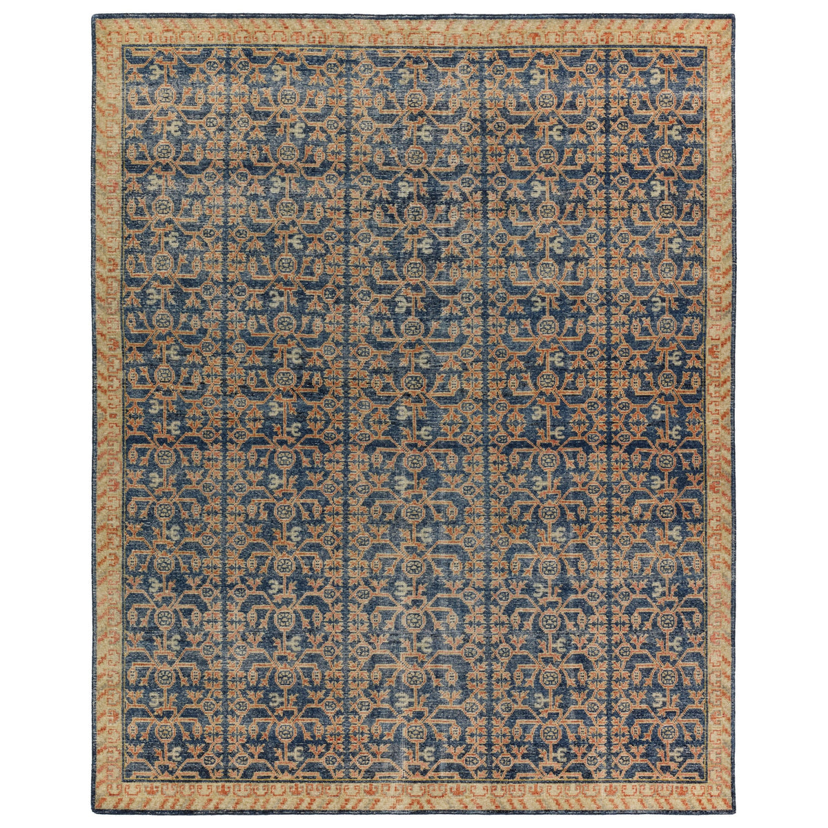Eden Navy Merriman Hand-Knotted Rug
