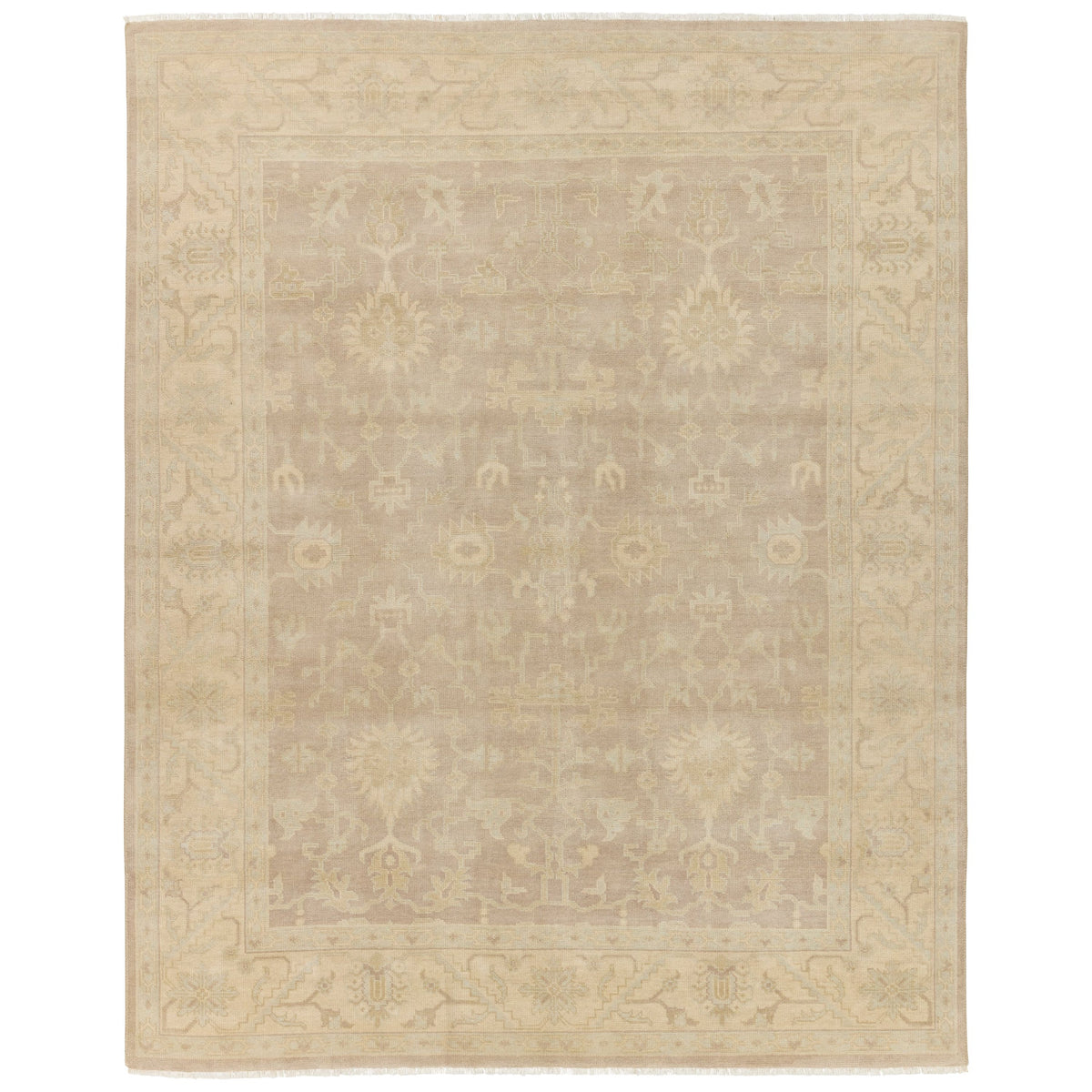 Tapis noué à la main Verity crème éloquent