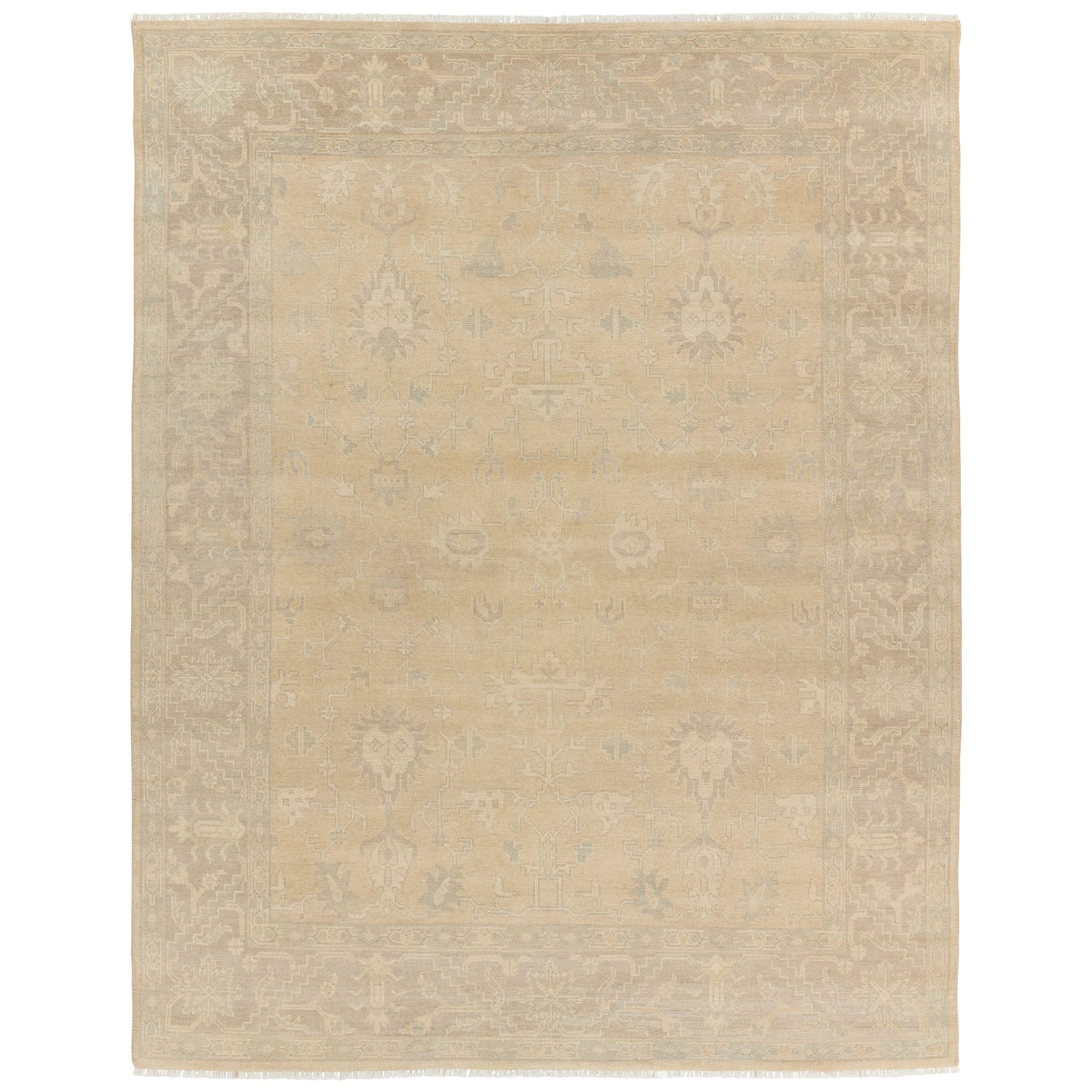 Tapis noué à la main Verity crème éloquent