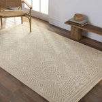 Featuring Farryn Ecco Rug by Jaipur Living at Amethyst Home. The Farryn Eccos boasts masterfully hand-tufted designs with stunning detail and versatile colorways. The Silva rug features a tribal-inspired, intricate geometric design in warm hues of tan and light gray. This transitional design is crafted of durable wool and complements a variety of styles. Amethyst Home provides interior design, new home construction design consulting, vintage area rugs, and lighting in the Newport Beach metro area.