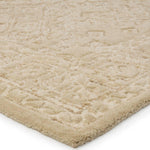 Featuring Farryn Tomoe Rug by Jaipur Living at Amethyst Home. The Farryn Tomoes boasts masterfully hand-tufted designs with stunning detail and versatile colorways. The Tomoe rug features a tribal-inspired center medallion in warm hues of tan and cream. This transitional design is crafted of durable wool and complements a variety of styles, from global to ru. Amethyst Home provides interior design, new home construction design consulting, vintage area rugs, and lighting in the Portland metro area.
