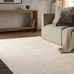 Featuring Finnigan Edher Rug by Jaipur Living at Amethyst Home. Handmade of 100% all-natural, undyed wool, the Edher rug enjoys an understated elegance that is satisfying in its simplicity. Rows of subtle organic stripes play across its field as delicate flecks of brown, accent the instinctive composition. As uncomplicated as it is extraordinary, it exudes a. Amethyst Home provides interior design, new home construction design consulting, vintage area rugs, and lighting in the Monterey metro area.