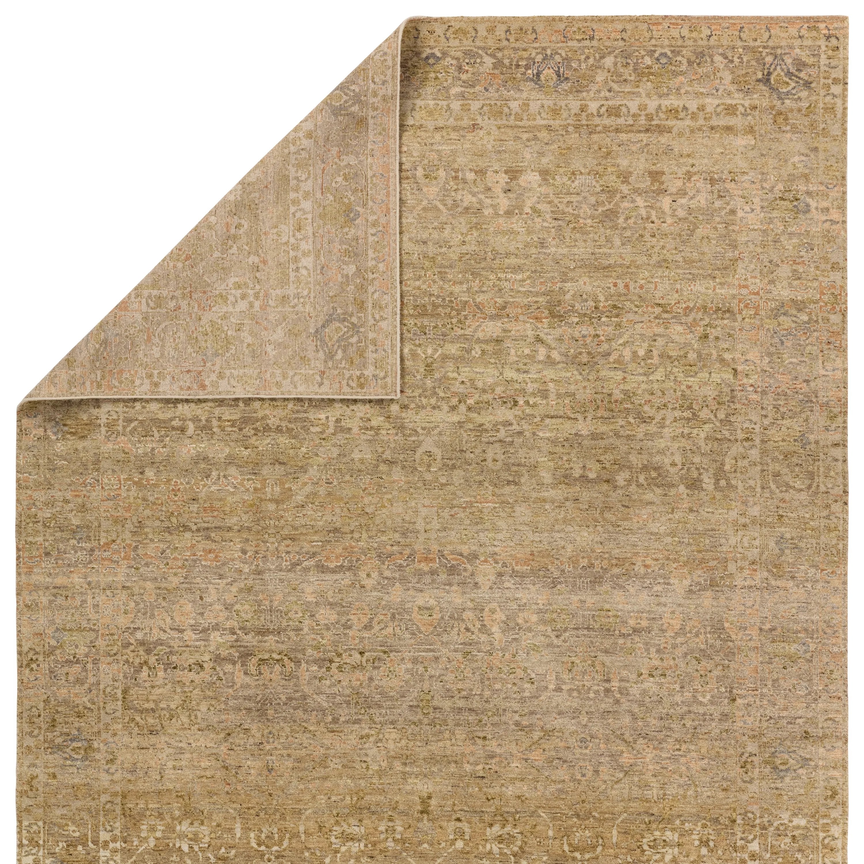 The handknotted Mihret collection gathers inspiration from traditional patterns that offer elegance and a refined, modern colorway. Expertly handcrafted in India with 64 knots per square inch for unparalleled quality, the Elira design features traditional floral and scrolling details and a thick border. Amethyst Home provides interior design, new home construction design consulting, vintage area rugs, and lighting in the Monterey metro area.