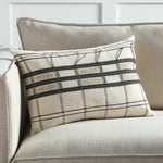 Featuring Nagaland Merima Pillow by Jaipur Living at Amethyst Home. The Nagaland Merima Pillow showcases the traditional loin-loom techniques of the indigenous tribes of the region. The artisan-made Merima throw pillow effortlessly combines heritage-rich tribal and stripe patterns with a versatile black, cream, and tan colorway for a stunning statement in any space. Crafted of soft, finely wove. Amethyst Home provides interior design services, furniture, rugs, and lighting in the Miami metro area.
