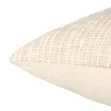 The handcrafted Cueva throw pillow delights with a striped plaid design in hues of cream and beige. The neutral tones establish a versatile accent piece that works in any indoor space.Indoor Pillow Amethyst Home provides interior design, new home construction design consulting, vintage area rugs, and lighting in the Scottsdale metro area.