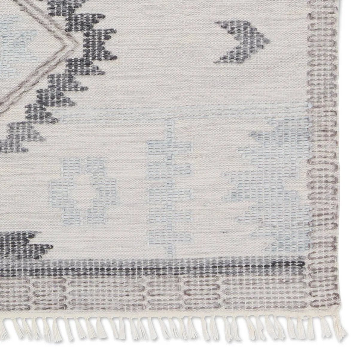Featuring Revelry Winger Outdoor Rug by Jaipur Living at Amethyst Home. The Revelry collection marries global modernity with durable, performance fibers. The light and airy Winger area rug boasts a captivating geometric medallion in a stunning silver, black, cream, and taupe colorway. An updated twist on traditional dhurrie style, this handwoven indoor/outdo. Amethyst Home provides interior design, new home construction design consulting, vintage area rugs, and lighting in the Monterey metro area.