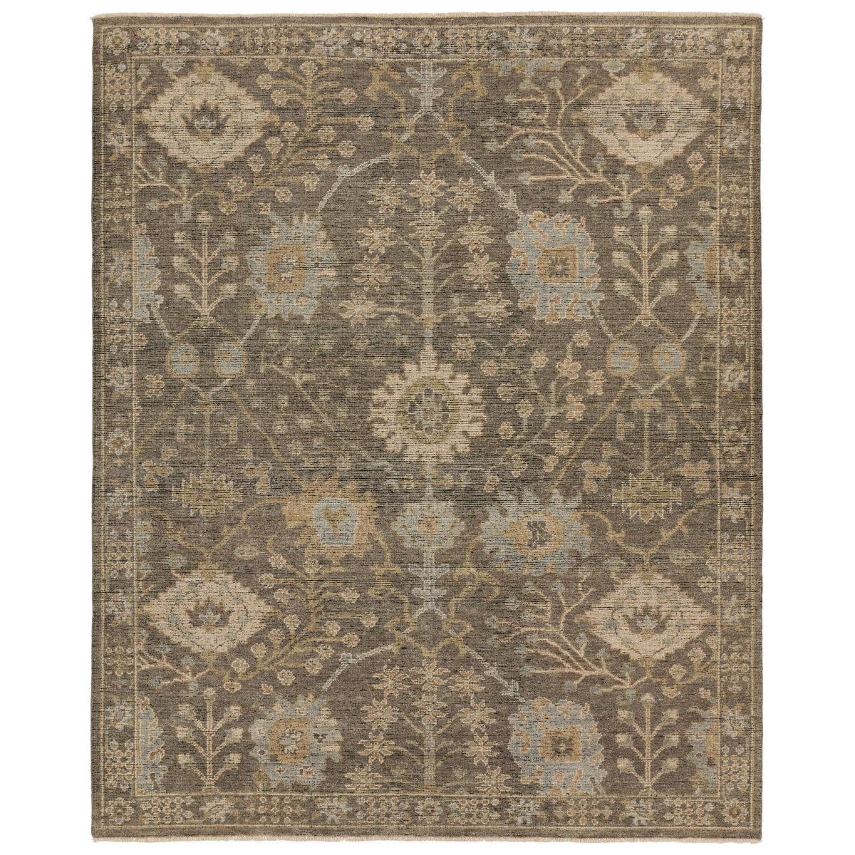 Tapis noué à la main Rhapsody gris Maeli