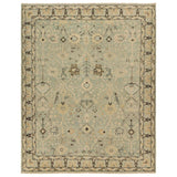 The Rhapsody Markid features heirloom-quality designs of stunningly abrashed Old World patterns. The Markid area rug boasts a beautifully distressed floral and Oushak motif with a decorative border. The light blue and tan tones are accented with black and beige hues for added depth and intrigue. Amethyst Home provides interior design, new home construction design consulting, vintage area rugs, and lighting in the Des Moines metro area.