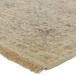 Featuring Rhapsody Tilda Hand-Knotted Rug by Jaipur Living at Amethyst Home. The Rhapsody collection features heirloom-quality designs of stunningly abrashed Old World patterns. The Tilda area rug boasts a beautifully washed floral motif with a decorative border. The green tones are accented with tan and gray hues for added depth and intrigue. This durable wool handknot anchors li. Amethyst Home provides interior design, new construction, custom furniture, and area rugs in the Monterey metro area.