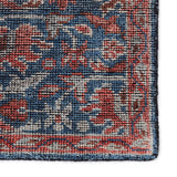 Featuring Rhapsody Venetia Hand-Knotted Rug by Jaipur Living at Amethyst Home. The Rhapsody Venetia features heirloom-quality designs of stunningly abrashed Old World patterns. The Venetia area rug showcases a subtly distressed floral medallion motif in rich, vibrant hues of red, blue, blush, and ivory. This durable wool handknot anchors living spaces with . Amethyst Home provides interior design, new home construction design consulting, vintage area rugs, and lighting in the Charlotte metro area.
