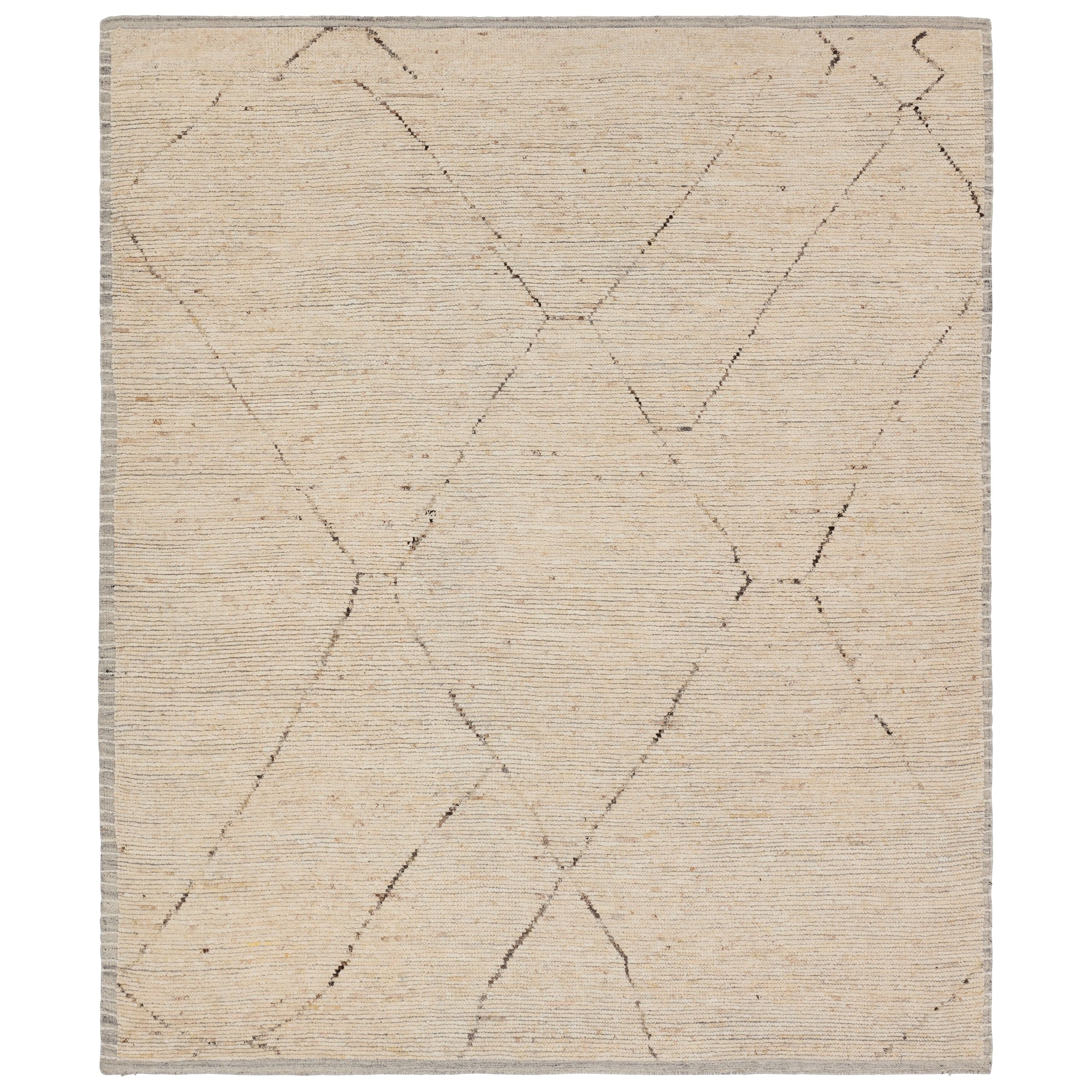 Subtle linear textures and natural colorways define the irresistible quality of the Seora collection. The Tepal area rug features a distressed trellis motif for an intriguing dose of modern appeal. The textural, wool pile contains no dye, reflecting the natural colors of the sheep, for a rich and grounding palette of cream, brown, gray, and flecks of black. Amethyst Home provides interior design, new construction, custom furniture, and area rugs in the Des Moines metro area.