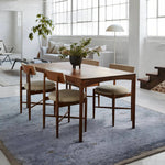 Inspired by the unrushed quality of the natural process, the Urban Pause collection features an assortment of grounding solid designs that are anything but basic. Rayon made from bamboo lends an inviting, silk-like texture and unique light-to-dark effect to the hand-knotted quality. Amethyst Home provides interior design, new home construction design consulting, vintage area rugs, and lighting in the Los Angeles metro area.