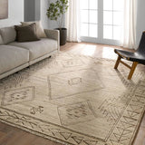 Featuring Zayda Elvendria Hand-Knotted Rug by Jaipur Living at Amethyst Home. Envelop living spaces in the rich heritage of tribal artistry with the Zayda by Heja Home Elvendria. These handknotted rugs, expertly crafted in India using 100% wool, exude a mesmerizing blend of tribal charm and timeless geometric elegance. The Elvendria design features an op. Amethyst Home provides interior design, new home construction design consulting, vintage area rugs, and lighting in the Laguna Beach metro area.