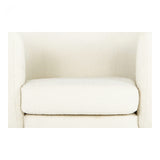 We love the textured look of this Koba Maya White Chair. A gorgeous, comfy chair to add to your living room, den, or office area.   Overall Size: 39.5"W x 32.5"D x 29"H Seat Height: 18" Back Height: 12"