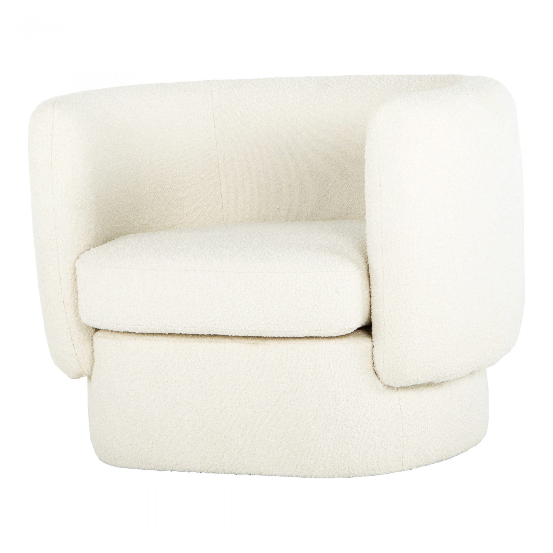 We love the textured look of this Koba Maya White Chair. A gorgeous, comfy chair to add to your living room, den, or office area.   Overall Size: 39.5"W x 32.5"D x 29"H Seat Height: 18" Back Height: 12"