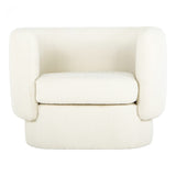 We love the textured look of this Koba Maya White Chair. A gorgeous, comfy chair to add to your living room, den, or office area.   Overall Size: 39.5"W x 32.5"D x 29"H Seat Height: 18" Back Height: 12"
