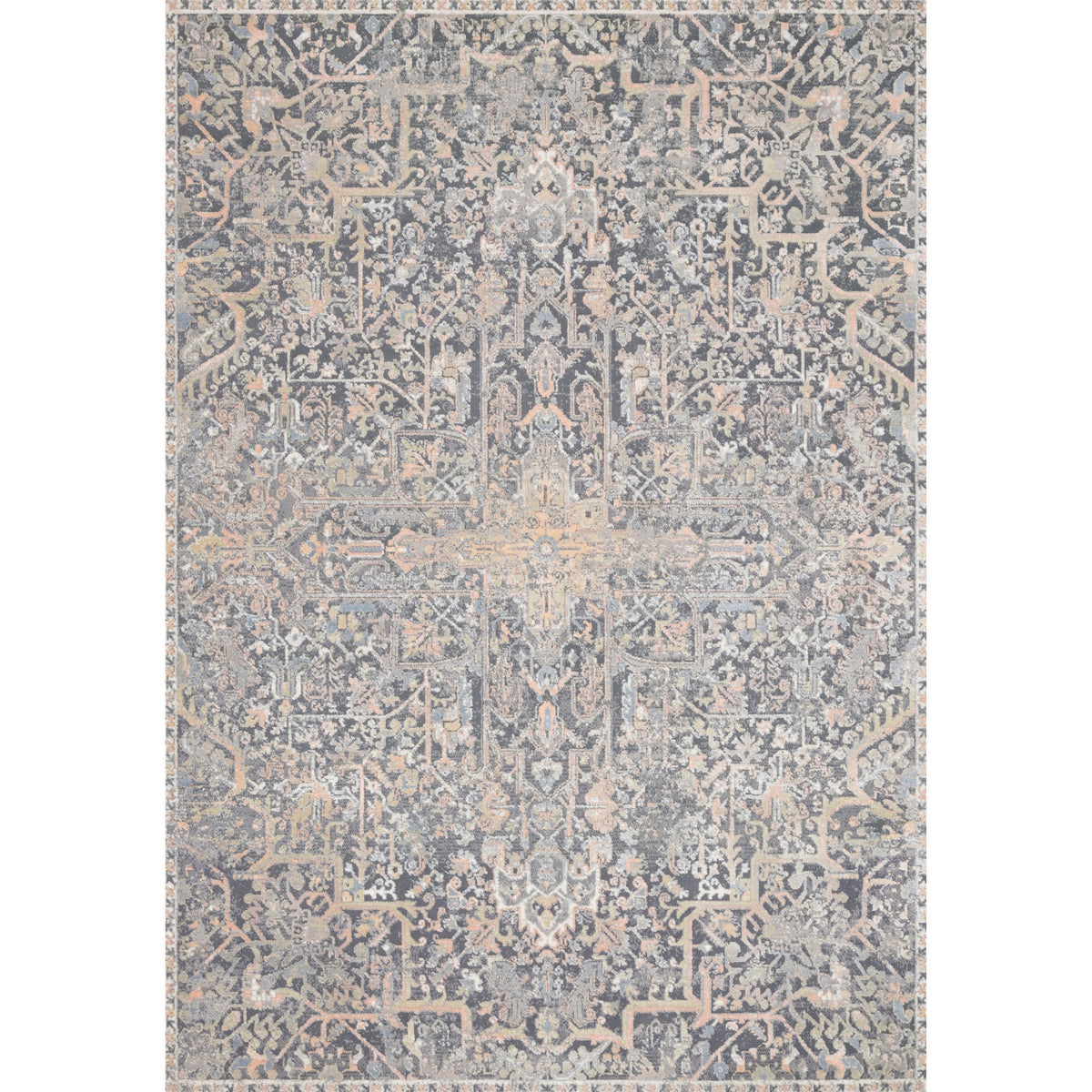 Tapis Lucia Charbon/Multi