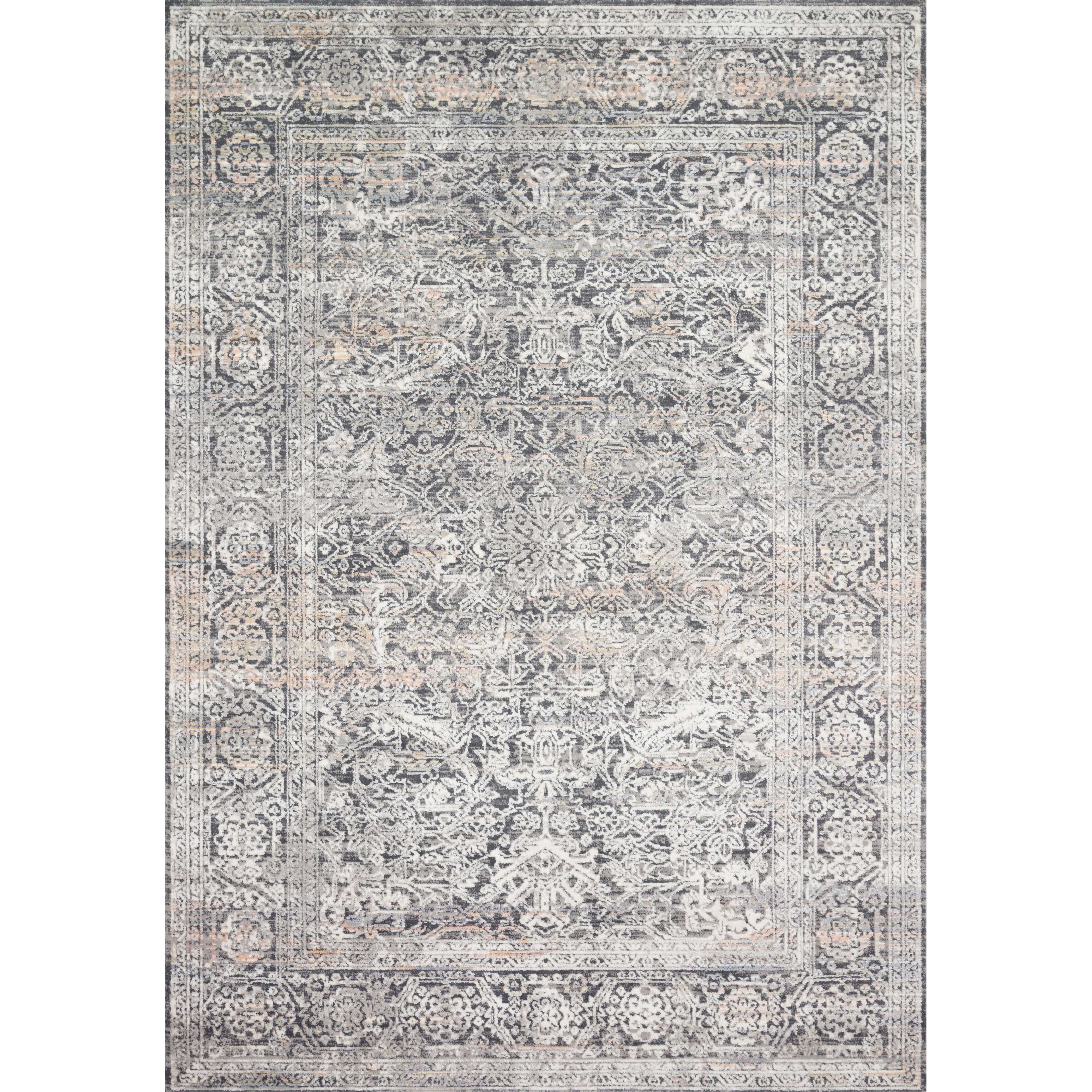 Lucia Steel/Ivory Rug - Amethyst Home The Lucia Collection is a beautifully rich statement piece to add a layer of sophistication to any room. Power-loomed of polypropylene & polyester with a high/low pile and a curated color palette for a high-end look at an affordable price.