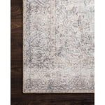 Loren Silver/Slate Rug - Amethyst Home Timeless and classic, the Loren Collection offers vintage hand-knotted looks at an affordable price. Created in Turkey using the most advanced rug-making technology, these printed designs provide a textured effect by portraying every single individual knot on a soft polyester base.