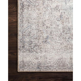 Loren Silver/Slate Rug - Amethyst Home Timeless and classic, the Loren Collection offers vintage hand-knotted looks at an affordable price. Created in Turkey using the most advanced rug-making technology, these printed designs provide a textured effect by portraying every single individual knot on a soft polyester base.