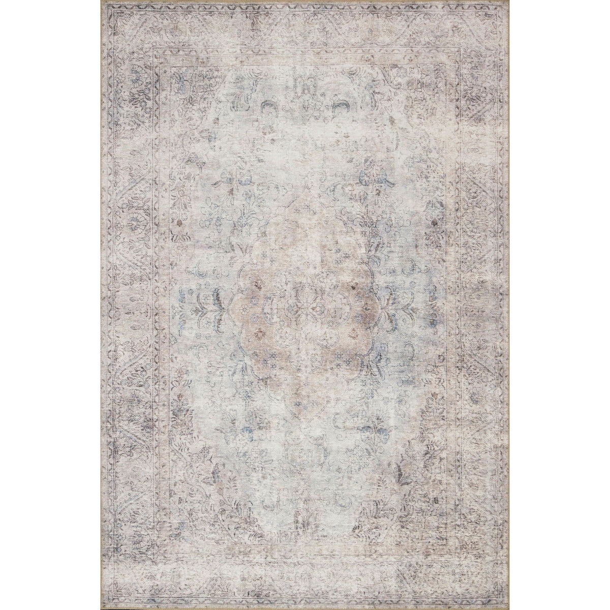 Tapis Loren argent/ardoise