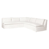 Featuring Laguna 2 Piece Sectional by Cisco Brothers at Amethyst Home. A casual, slipcovered chunky linen sectional by Cisco Brothers, the Laguna 2pc Sectional is the ultimate in casual luxury.  A down-filled seat cushion is supported by springs in a gentle, resting position.  Pair with a one-of-a-kind statement rug for a signature look. Shown in Otis White.  Amethyst Home provides interior design, new home construction design consulting, vintage area rugs, and lighting in the Portland metro area.