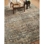 Featuring Amber Lewis x Loloi Morgan Spice / Lagoon Rug by Loloi at Amethyst Home. With the faded feel of an antique rug, the Amber Lewis x Loloi Morgan Spice / Lagoon Rug is a feat of modern printed construction. These impressive area rugs expertly blend sophisticated tones to recreate the dynamic colors of a vintage textiles. Power-loomed of CloudPile™ construction, these rugs are extra-soft. Amethyst Home provides interior design services, furniture, rugs, and lighting in the Dallas metro area.
