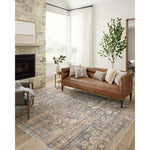 Designed in an expertly distressed antique style, the Angela Rose x Loloi Blake Navy / Multi rug features traditional motifs that have softened into the background, making it an effortless neutral in any room. Muted earth-toned palettes complement a range of furniture, while subtle cream-colored fringe at the edges add texture and framing. Amethyst Home provides interior design services, furniture, rugs, and lighting in the Omaha metro area.
