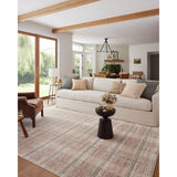 Featuring Angela Rose x Loloi Ember Clay / Mist Rug by Loloi at Amethyst Home. The Ember Clay / Mist rug by Angela Rose x Loloi is a modern flatweave area rug with a timeless plaid pattern that adds depth and coziness to any living room, bedroom, dining room, or hallway. Ember is power-loomed of 100% space-dyed polyester, a durable construction that cre. Amethyst Home provides interior design, new home construction design consulting, vintage area rugs, and lighting in the Newport Beach metro area.