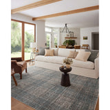 Featuring Angela Rose x Loloi Ember Denim / Charcoal Rug by Loloi at Amethyst Home. The Ember Denim / Charcoal rug by Angela Rose x Loloi is a modern flatweave area rug with a timeless plaid pattern that adds depth and coziness to any living room, bedroom, dining room, or hallway. Ember is power-loomed of 100% space-dyed polyester, a durable construction th. Amethyst Home provides interior design, new home construction design consulting, vintage area rugs, and lighting in the Calabasas metro area.