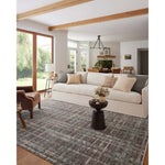 Featuring Angela Rose x Loloi Ember Espresso / Multi Rug by Loloi at Amethyst Home. The Ember Espresso / Multi rug by Angela Rose x Loloi is a modern flatweave area rug with a timeless plaid pattern that adds depth and coziness to any living room, bedroom, dining room, or hallway. Ember is power-loomed of 100% space-dyed polyester, a durable construction th. Amethyst Home provides interior design, new home construction design consulting, vintage area rugs, and lighting in the Charlotte metro area.
