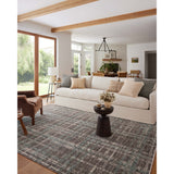 Featuring Angela Rose x Loloi Ember Espresso / Multi Rug by Loloi at Amethyst Home. The Ember Espresso / Multi rug by Angela Rose x Loloi is a modern flatweave area rug with a timeless plaid pattern that adds depth and coziness to any living room, bedroom, dining room, or hallway. Ember is power-loomed of 100% space-dyed polyester, a durable construction th. Amethyst Home provides interior design, new home construction design consulting, vintage area rugs, and lighting in the Charlotte metro area.