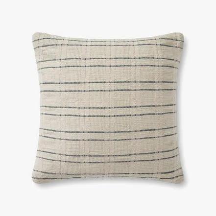 Belmont Cream / Blue Pillow