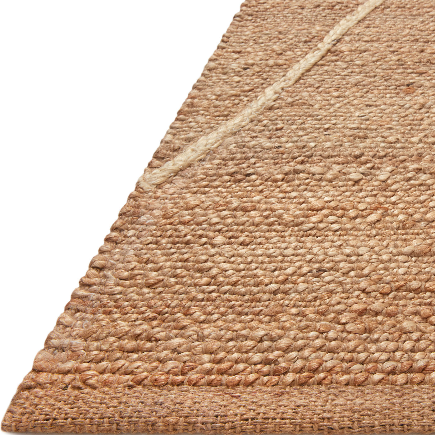 A tonal approach to Moroccan-inspired rugs, the Bodhi Natural / Ivory BOD-03 rug from Loloi is hand-woven of 100% jute. This rug features linear and braided details, creating natural variations that make a subtle yet striking statement for an entryway, living room, hallway or kitchen runner, or dining room. Amethyst Home provides interior design, new construction, custom furniture, and rugs for the Kansas City metro area.