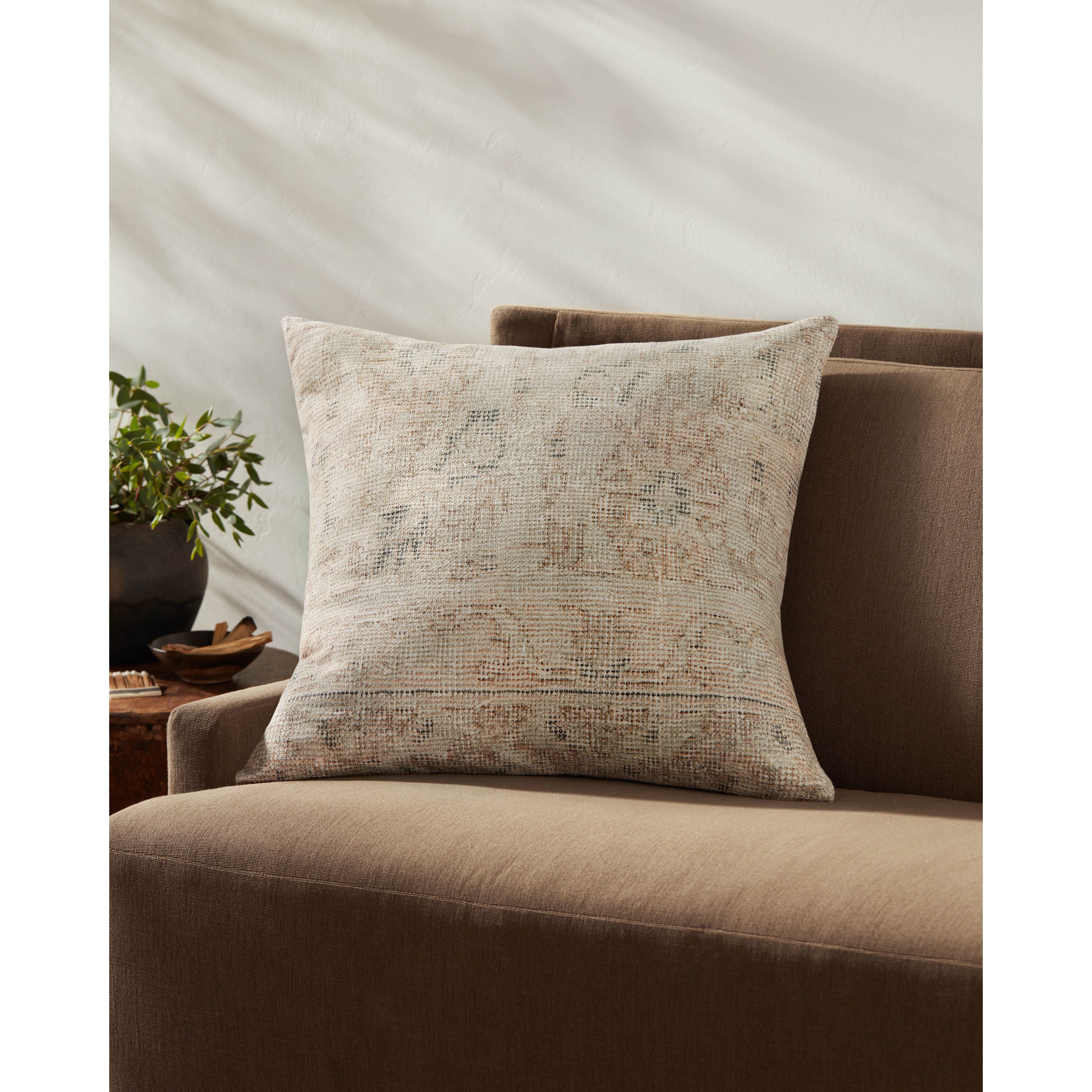 Featuring Celestia Natural / Blue Pillow by Loloi at Amethyst Home. This pillow was curated to celebrate a wabi sabi, handmade design aesthetic.
Closure: Hidden FlapEdge Treatment: Knife EdgeBack Color: Beige. Amethyst Home provides interior design, new home construction design consulting, vintage area rugs, and lighting in the Monterey metro area.