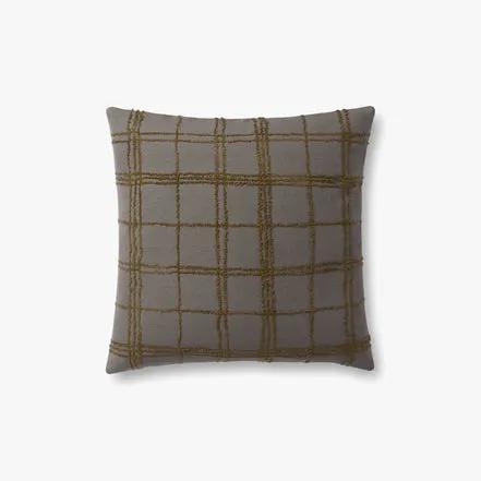 Charcoal / Olive Pillow