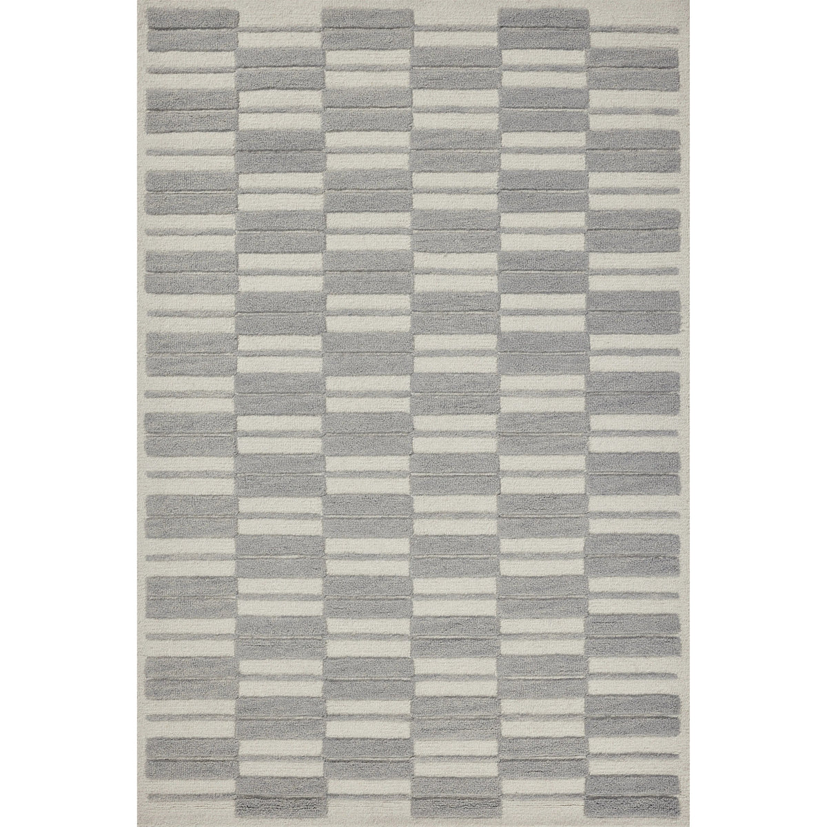 Chris Loves Julia x Loloi Bradley Ivory / Grey Rug