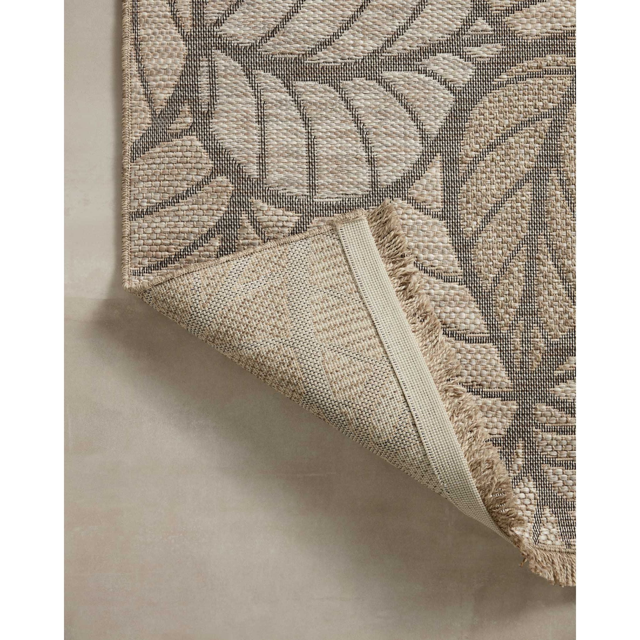 Featuring Dawn Natural DAW-05 Indoor/Outdoor Rug by Loloi at Amethyst Home. Made for sunny days ahead, the Dawn Collection is an indoor/outdoor rug that looks like a woven sisal rug but is power-loomed of 100% polypropylene, which makes it water- and mildew-resistant (so it's ready for rainy days ahead, too). Available in modern graphic patterns in tonal beige . Amethyst Home provides interior design, new home construction design consulting, vintage area rugs, and lighting in the Miami metro area.