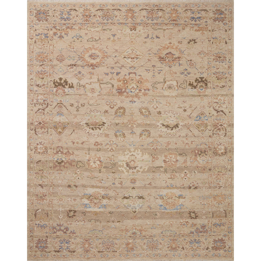 Tapis noué à la main Dominic Blush / Taupe