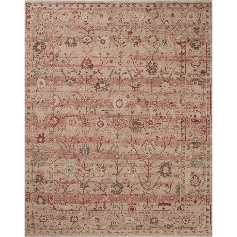 Tapis noué à la main Dominic Clay / Rouille