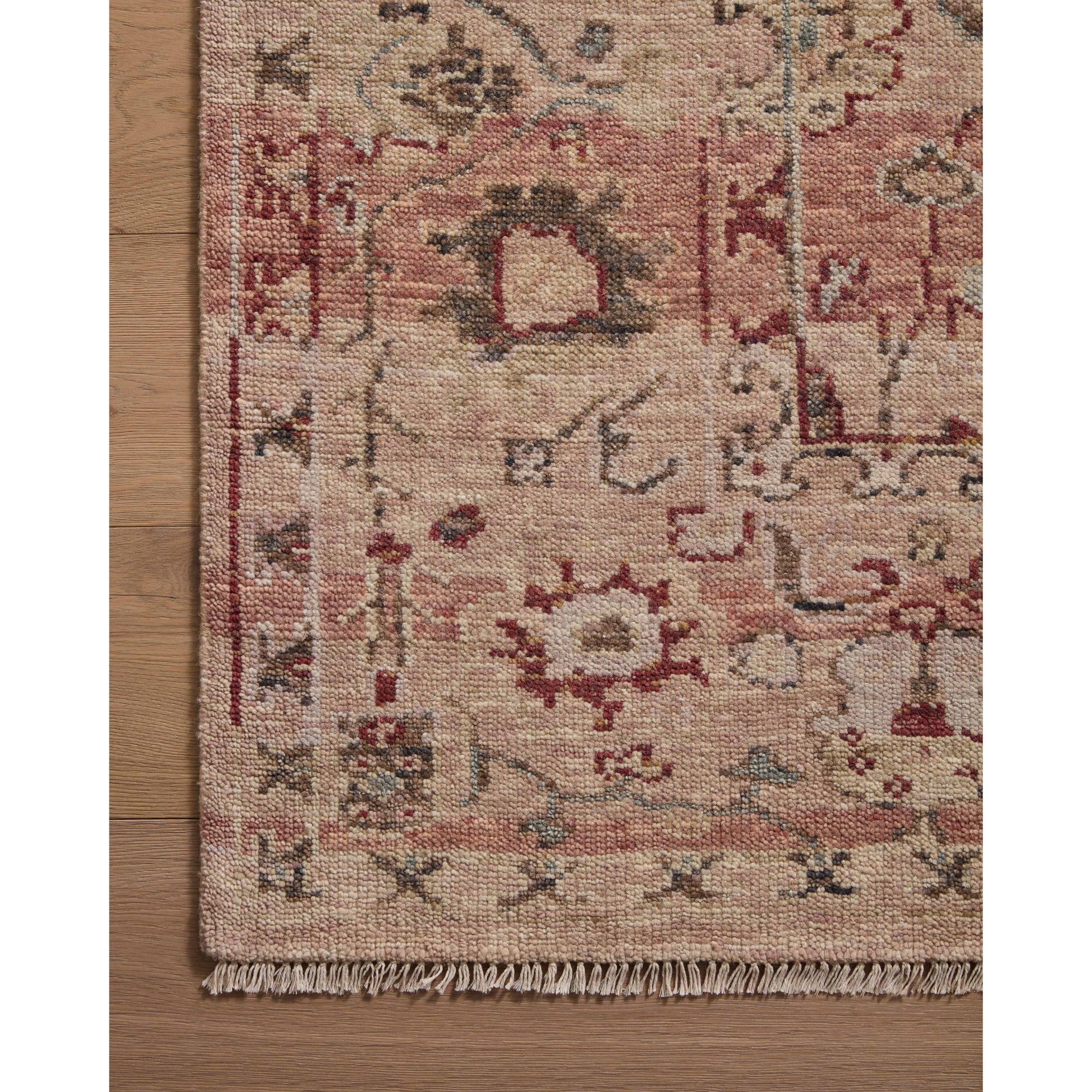 The hand-knotted Dominic Collection features loose, freeform motifs that give the rug a sense of depth and romance. Dominic’s shade-shifting palette is based on the horizontal lines of varying tones you’d encounter in antique Persian rugs. This GoodWeave certified collection is made of wool and cotton in India, ensuring our commitment to ethical production and the support of weavers’ communities.Amethyst Home provides interior design, new construction, custom furniture, and rugs for Los Angeles metro area
