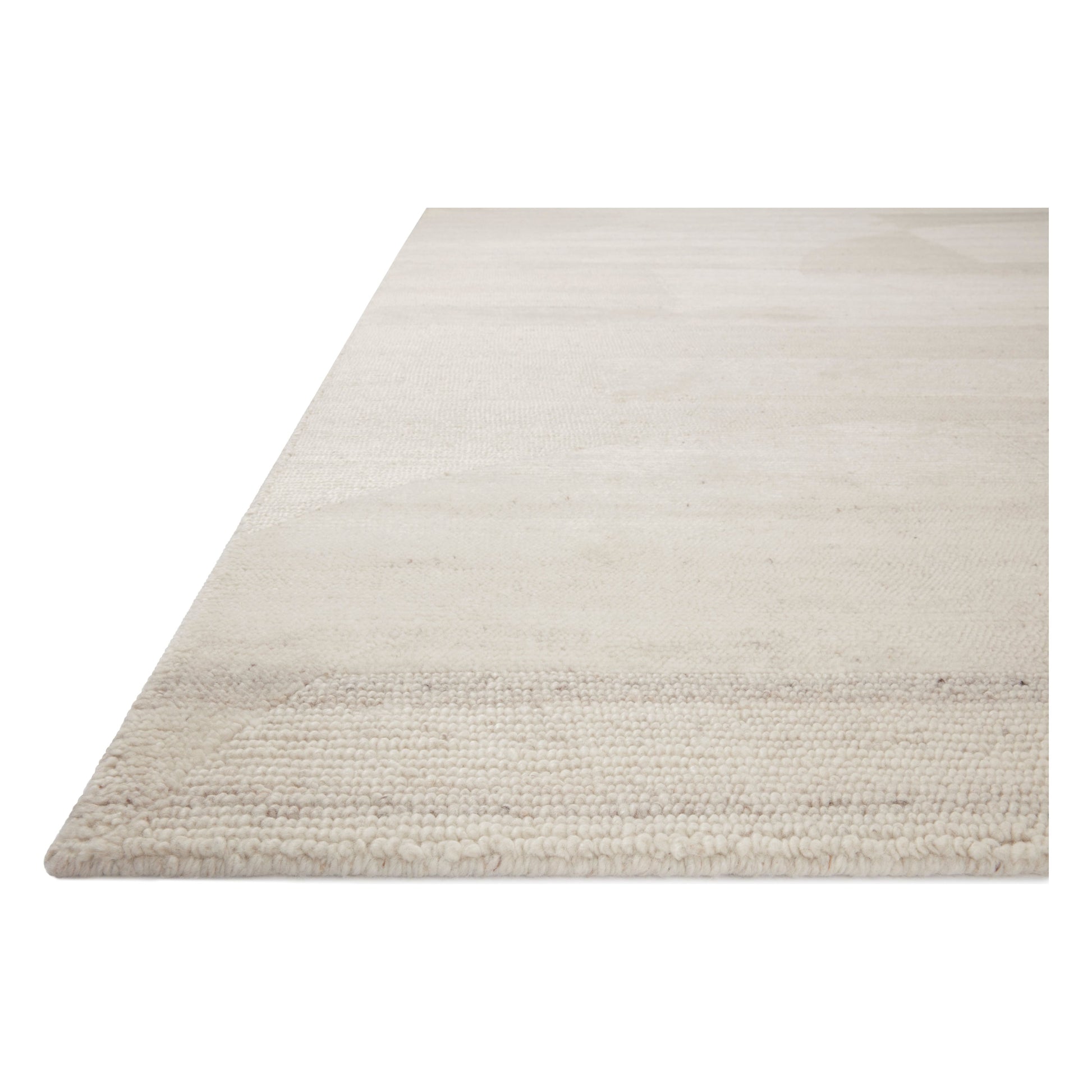 The hand-knotted Elodie Ivory / Oatmeal rug collection uses space-dyed yarns to create dynamic variability in a range of heathered neutrals with a tone-on-tone design. Elodie is also uniquely textured and soft, made of New Zealand wool and nylon blended yarns. Amethyst Home provides interior design, new home construction design consulting, vintage area rugs, and lighting in the Denver metro area.