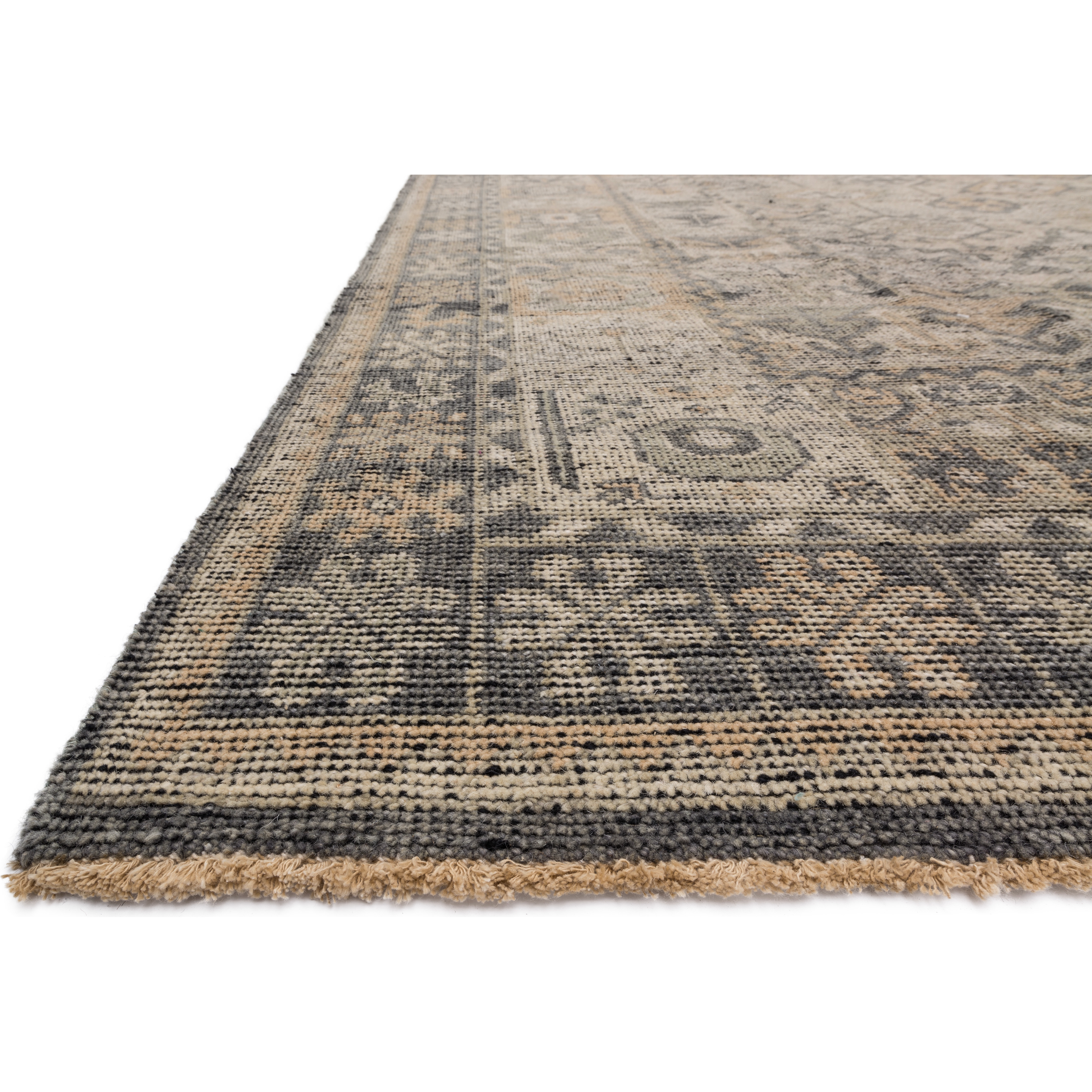 Featuring Heirloom Bone / Charcoal Hand-Knotted Rug by Loloi at Amethyst Home. Bring a touch of antiqued beauty into your home with the Heirloom Bone / Charcoal rug from Loloi. This wool rug tastefully honors the art of hand knotted rugs. The rug evokes a sense of unique sophistication with its traditional Serapi rug color palettes and vintage design.
This rug would . Amethyst Home provides interior design, new construction, custom furniture, and rugs for the Hudson Valley and New York metro area.