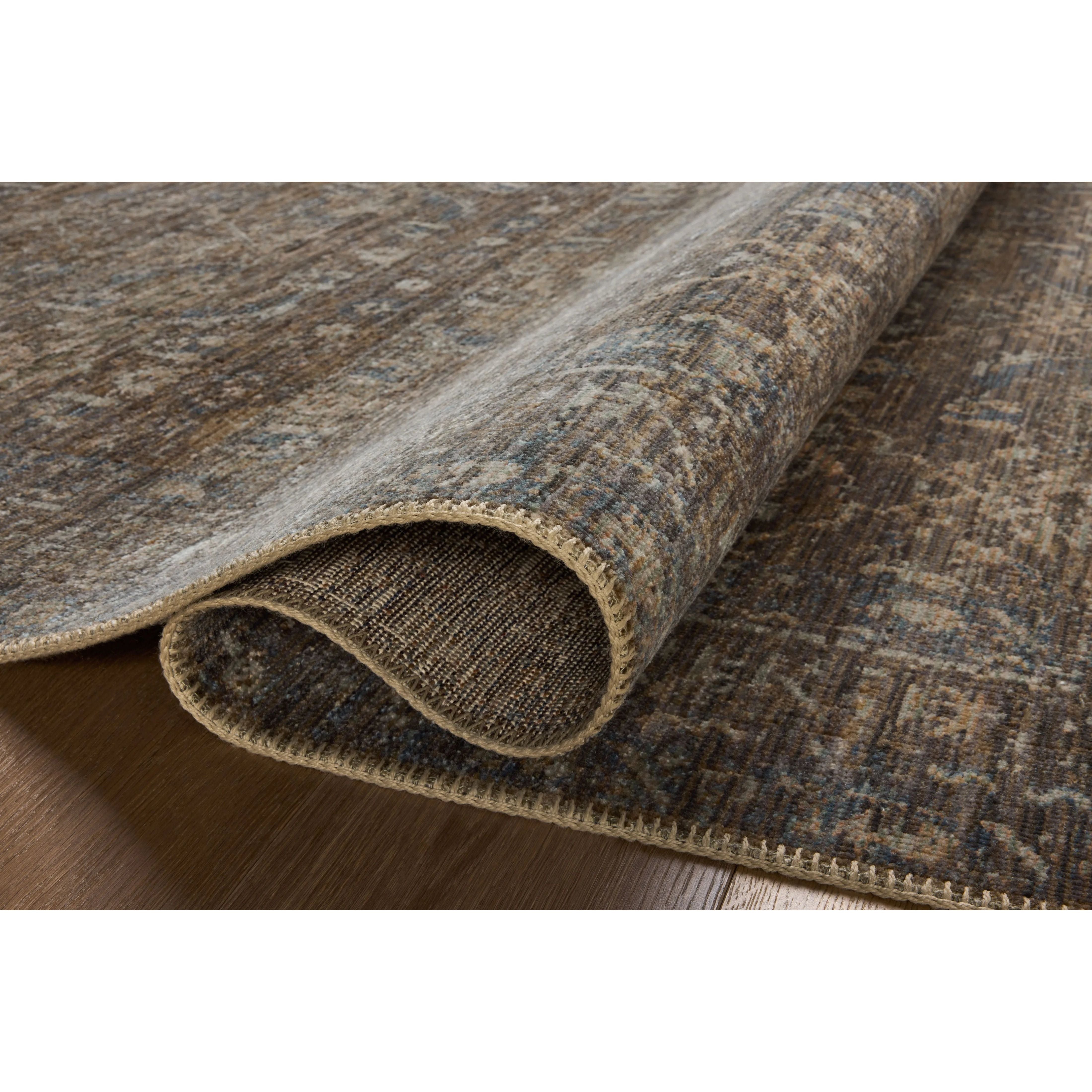 heritage her 14 lagoon tobacco area rug Loloi Rug, HER-14 2'5" x 16' / / This collection is Oeko Shop Loloi-Heritage Rugs
