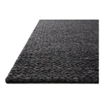 Featuring Jean Stoffer x Loloi Hendrick Charcoal Rug by Loloi at Amethyst Home. The Hendrick Charcoal Rug is a beautifully textured wool area rug with an elevated ease reminiscent of a cozy handmade sweater. The rug is very plush underfoot, making it equally welcome in bedrooms and living rooms. The hand-woven weave pattern adds dimension while the rug’s color palette is soft, neutra. Amethyst Home provides interior design, new construction, custom furniture, and area rugs in the Omaha metro area.