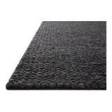 Featuring Jean Stoffer x Loloi Hendrick Charcoal Rug by Loloi at Amethyst Home. The Hendrick Charcoal Rug is a beautifully textured wool area rug with an elevated ease reminiscent of a cozy handmade sweater. The rug is very plush underfoot, making it equally welcome in bedrooms and living rooms. The hand-woven weave pattern adds dimension while the rug’s color palette is soft, neutra. Amethyst Home provides interior design, new construction, custom furniture, and area rugs in the Omaha metro area.