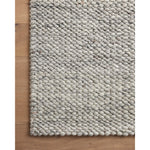 Featuring Jean Stoffer x Loloi Hendrick Grey Rug by Loloi at Amethyst Home. The Hendrick Grey Rug is a beautifully textured wool area rug with an elevated ease reminiscent of a cozy handmade sweater. The rug is very plush underfoot, making it equally welcome in bedrooms and living rooms. The hand-woven weave pattern adds dimension while the rug’s color palette is soft, neutral, a. Amethyst Home provides interior design, new construction, custom furniture, and area rugs in the Charlotte metro area.