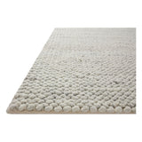 Featuring Jean Stoffer x Loloi Hendrick Ivory Rug by Loloi at Amethyst Home. The Hendrick Ivory Rug is a beautifully textured wool area rug with an elevated ease reminiscent of a cozy handmade sweater. The rug is very plush underfoot, making it equally welcome in bedrooms and living rooms. The hand-woven weave pattern adds dimension while the rug’s color palette is soft, neutral, an. Amethyst Home provides interior design, new construction, custom furniture, and area rugs in the Boston metro area.