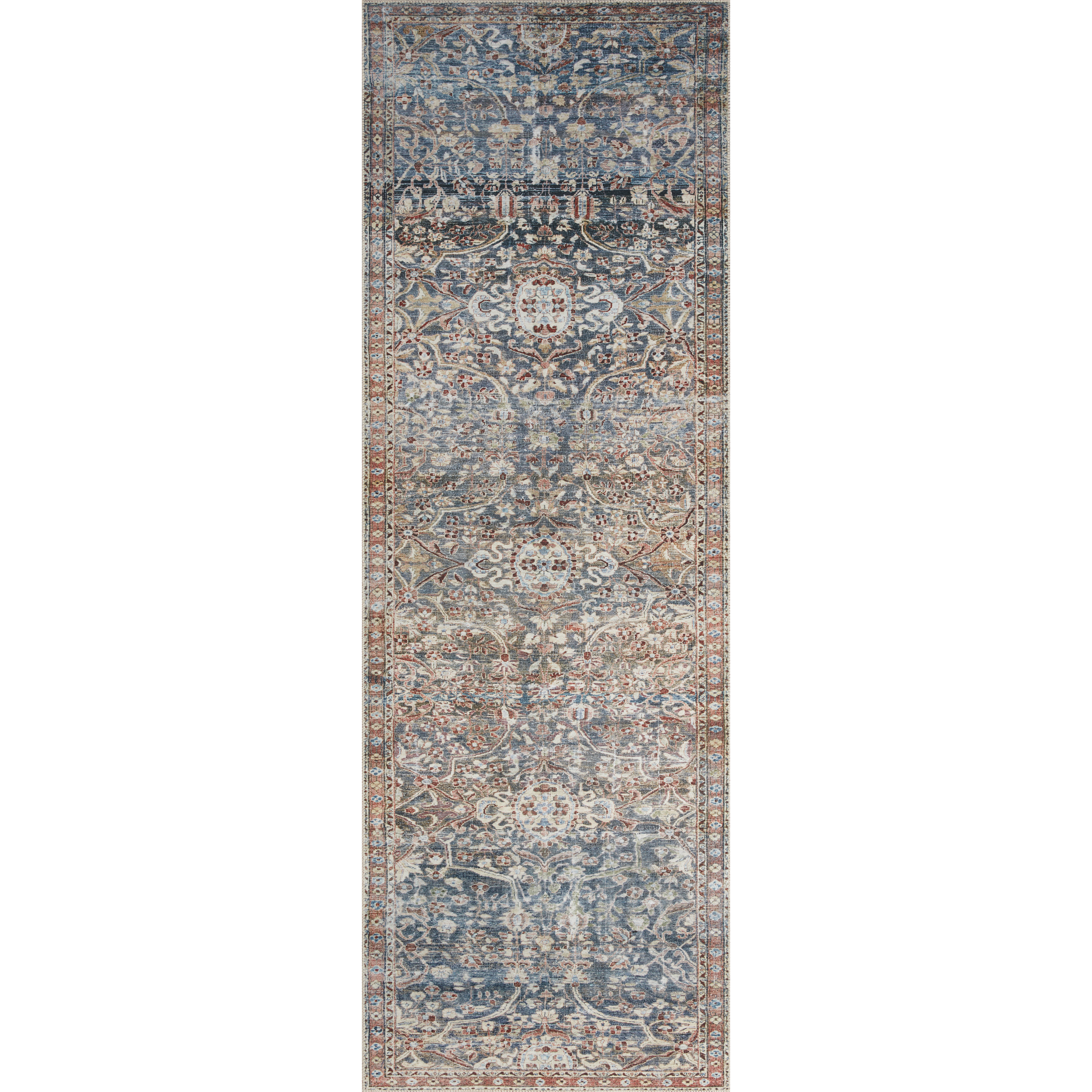 Featuring Jules Chris Loves Julia x Loloi Denim / Spice Rug by Loloi at Amethyst Home. The Jules Chris Loves Julia x Loloi Denim / Spice rug is durable, low pile, and soft underfoot for a cozy addition for your home. Inspired by classic vintage rugs, this is a product of collaboration between Chris Loves Julia x Loloi.
The rug features:- Beautiful vintage look.  Amethyst Home provides interior design, new home construction design consulting, vintage area rugs, and lighting in the Tampa metro area.