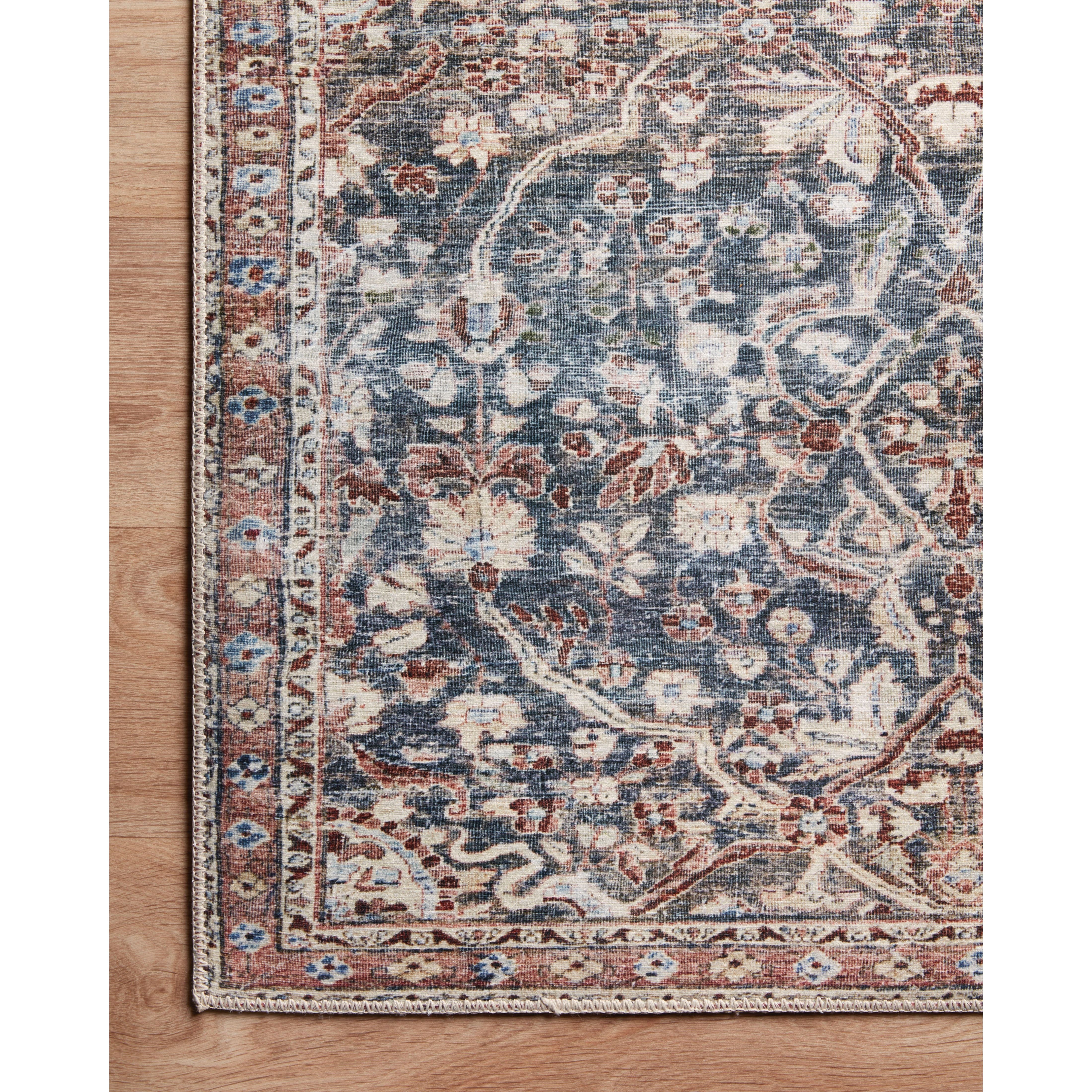 Featuring Jules Chris Loves Julia x Loloi Denim / Spice Rug by Loloi at Amethyst Home. The Jules Chris Loves Julia x Loloi Denim / Spice rug is durable, low pile, and soft underfoot for a cozy addition for your home. Inspired by classic vintage rugs, this is a product of collaboration between Chris Loves Julia x Loloi.
The rug features:- Beautiful vintage .  Amethyst Home provides interior design, new home construction design consulting, vintage area rugs, and lighting in the Calabasas metro area.